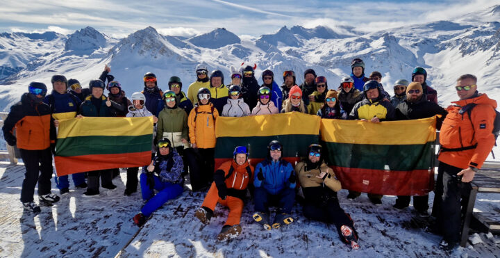 slidinėjimo kelionės grupėms